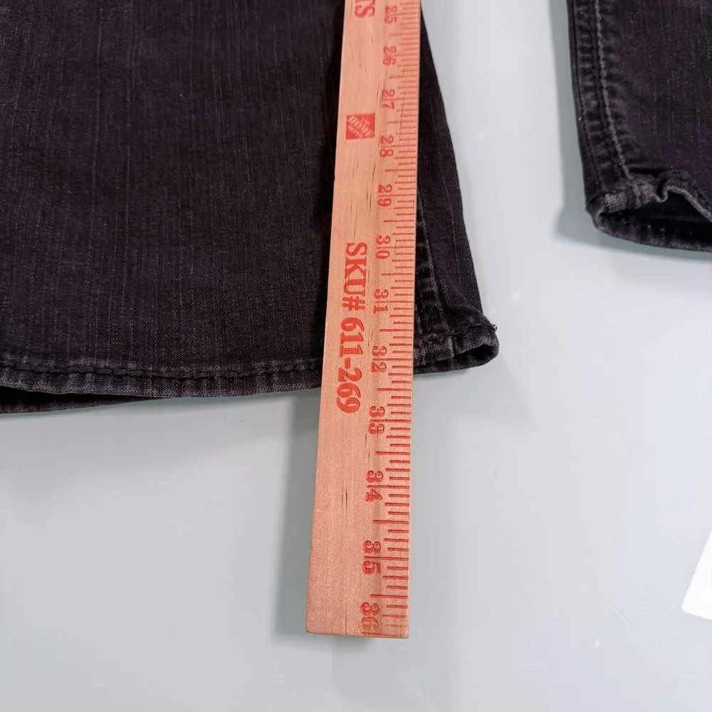 True Religion Straight WFLP Jeans Mens 38 Gray Mega T Flap Pocket Body Rinse